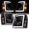 GMC Yukon Eagle Eyes Projector Scheinwerfer LED Tube 07 - 14 Denali schwarz 2007 2014 2013