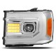 GMC Sierra Alpharex Projector Scheinwerfer Neon Tube LED 07 - 13 2007 2013 chrom