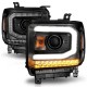 GMC Sierra Projector Scheinwerfer Neon LED Tube 14 - 19 schwarz 2014 2019 2017