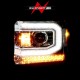 GMC Sierra Projector Scheinwerfer Neon LED Tube 14 - 19 schwarz 2014 2019 2017