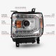GMC Sierra Projector Scheinwerfer Neon LED Tube 14 - 19 chrom 2014 2019 2017