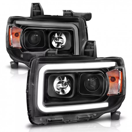 GMC Canyon Projector Scheinwerfer Neon Tube LED 15 - 22 2015 2022 black
