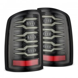Dodge Ram Alpharex LED LUXX Rückleuchten alpha black Blinker gelb 2007 2008 07 08