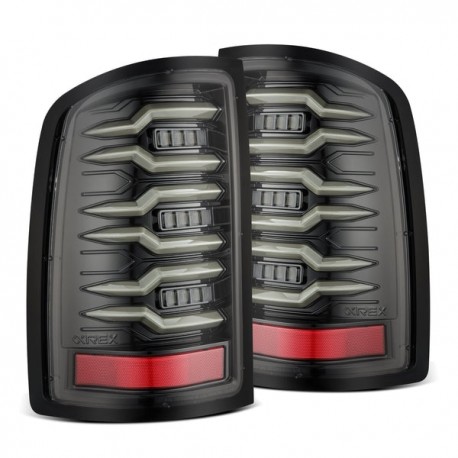 Dodge Ram Alpharex LED LUXX Rückleuchten alpha black Blinker gelb 2007 2008 07 08