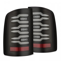GMC Sierra Alpharex LED LUXX Rückleuchten schwarz Blinker gelb 2007 2013 07 13