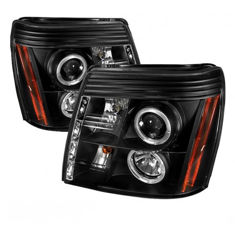 Cadillac Escalade 2002 - 2006 Projector Scheinwerfer Angeleyes Schwarz 02 EXT