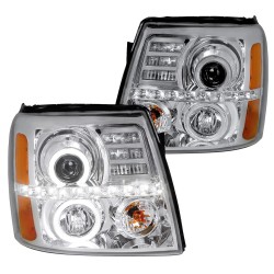 Cadillac Escalade 2002 - 2006 Projector Scheinwerfer Angeleyes Schwarz 02 EXT