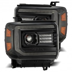 GMC Sierra Alpharex Pro Projector Scheinwerfer Neon Tube LED 16 - 18 2016 2018 B