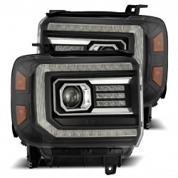 GMC Sierra Alpharex Pro Projector Scheinwerfer Neon Tube LED 14 - 18 2014 2018 B