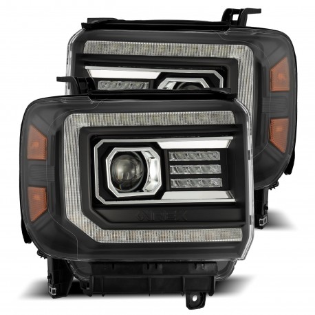 GMC Sierra Alpharex Pro Projector Scheinwerfer Neon Tube LED 14 - 18 2014 2018 B