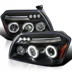 05-07 DODGE MAGNUM Projector Scheinwerfer Satz CCFL Angeleyes 2007 2005 2006 B