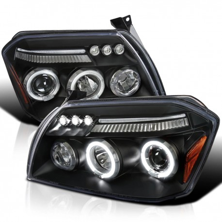 05-07 DODGE MAGNUM Projector Scheinwerfer Satz CCFL Angeleyes 2007 2005 2006 B