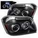 05 - 07 DODGE MAGNUM Projector Scheinwerfer Satz Angeleyes 2007 2005 2006 schwarz