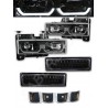 Chevrolet Silverado C/K Tahoe Suburban Scheinwerfer Set LED schwarz 94 - 99 1998 98