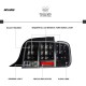 Für FORD MUSTANG 2005 - 2009 LED Rückleuchten 05 - 09 schwarz seq. Blinker