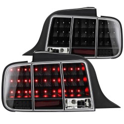 Für FORD MUSTANG 2005 - 2009 LED Rückleuchten 05 - 09 schwarz seq. Blinker