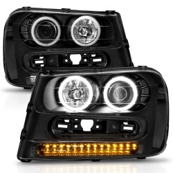 Chevrolet Trailblazer Projector Scheinwerfer LED Blinker Angeleyes 02- 09 2009 B