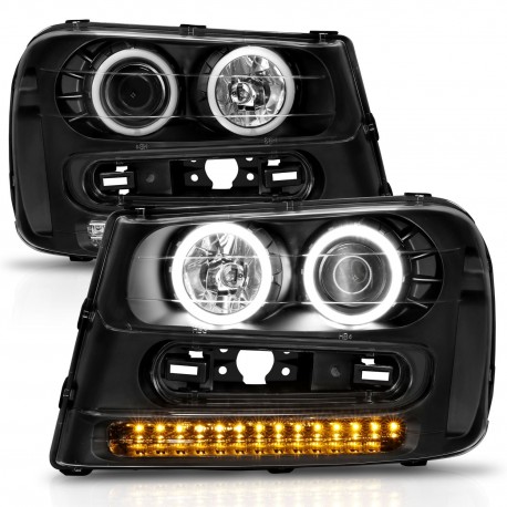 Chevrolet Trailblazer Projector Scheinwerfer LED Blinker Angeleyes 02- 09 2009 B