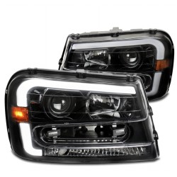 Chevrolet Trailblazer Scheinwerfer Angeleyes schwarz 02 - 09 2002 2009 06