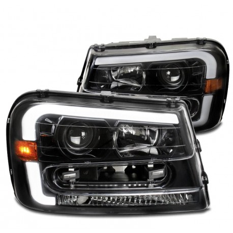 Chevrolet Trailblazer Scheinwerfer Angeleyes schwarz 02 - 09 2002 2009 06