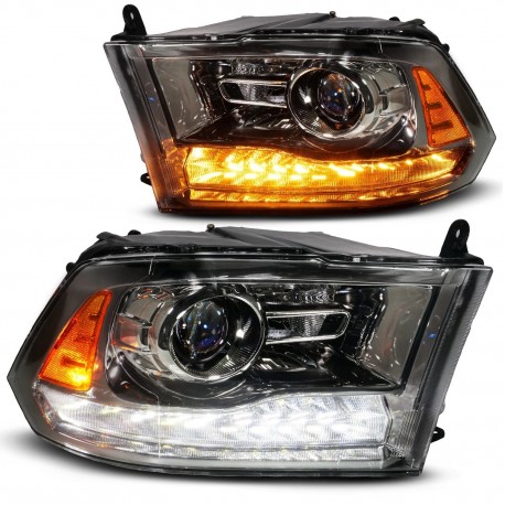 DODGE RAM 2013 - 2018 PROJECTOR SCHEINWERFER 13 - 18 14 2015 17 LED Gun Eagle