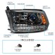 DODGE RAM 2009 2013 - 2018 PROJECTOR SCHEINWERFER 09 - 18 2012 LED Gun Eagle