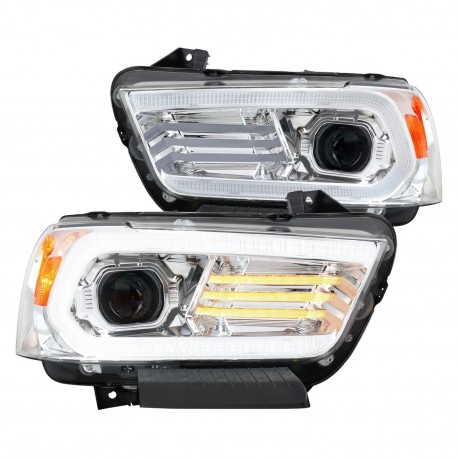 DODGE CHARGER 11 - 14 SCHEINWERFER PROJECTOR  Sequential Signal 2011 2014 12