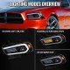 DODGE CHARGER 11 - 14 SCHEINWERFER PROJECTOR  Sequential Signal 2011 2014 12 Blk