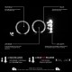 99-04 FORD MUSTANG Projector Scheinwerfer Angeleyes LED schwarz 2004 1999