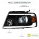Für Ford F150 04 - 08 Projector Scheinwerfer Satz 2004 2008 schwarz 06 Lincoln